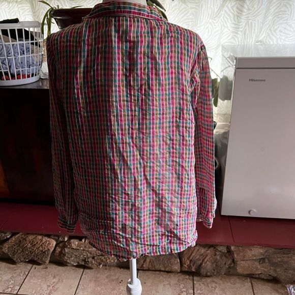 Givenchy plaid colorful vintage shirt - Picture 3 of 5